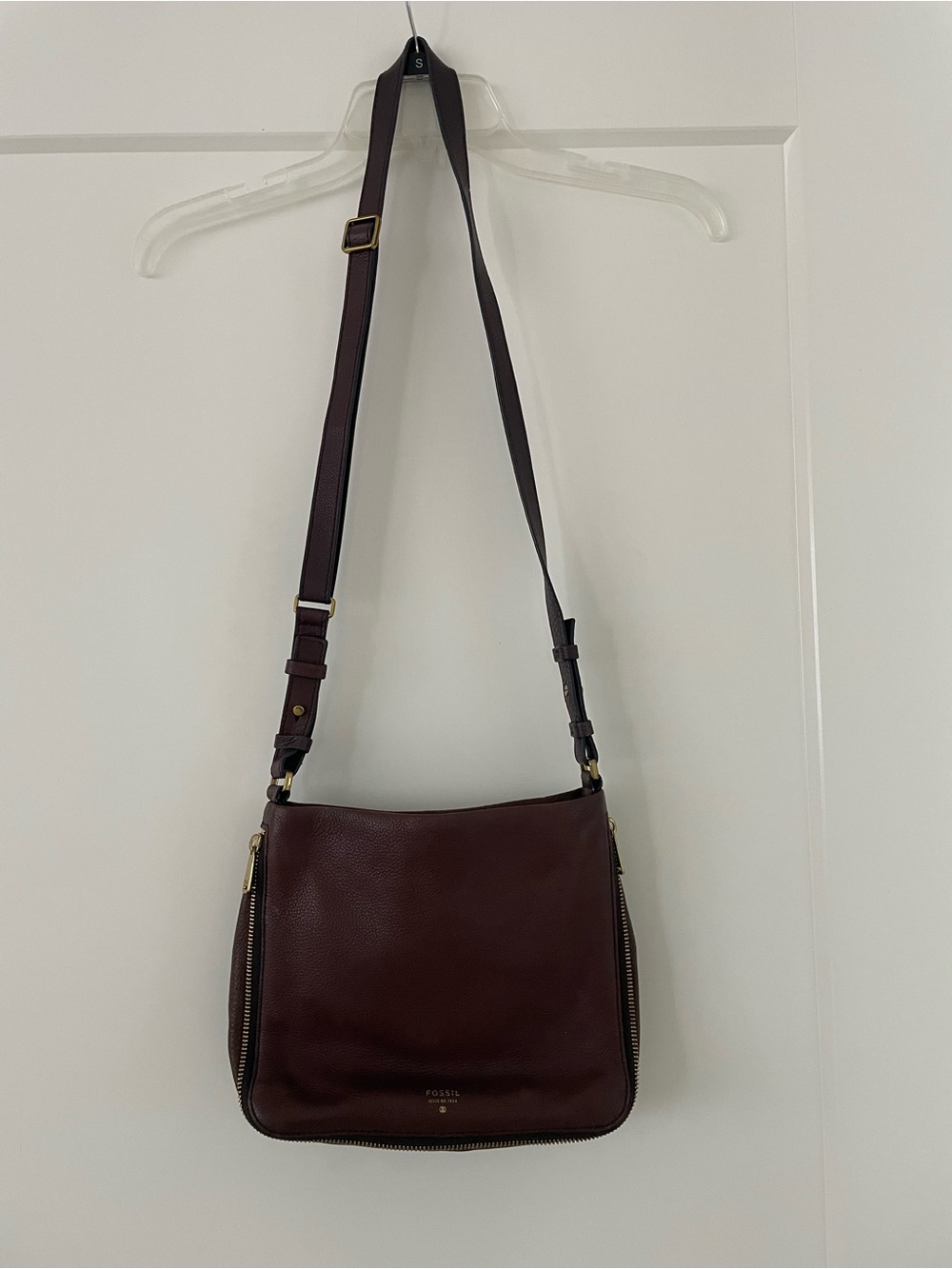 Fossil Women's brown Leather Crossbody Bag